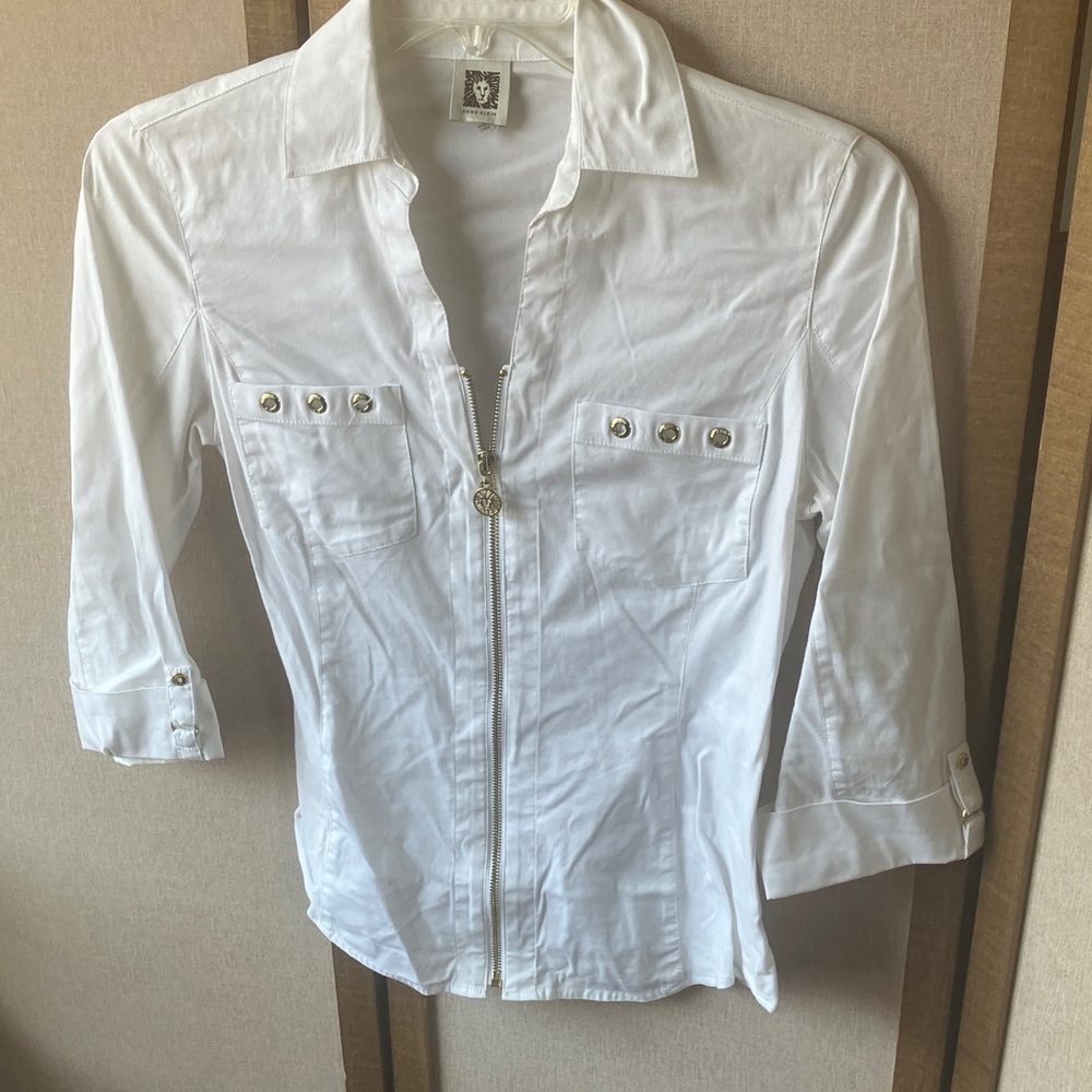 FINAL MARKDOWN Anne Klein White Utility jacket small